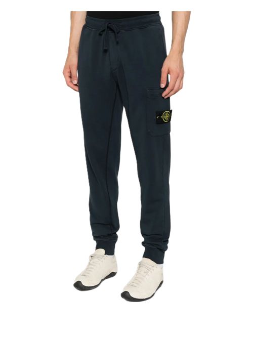 Stone Island Pantaloni navy con coulisse e tasca applicata Stone Island | K2S156200010S0051V0020 NAVY BLUE